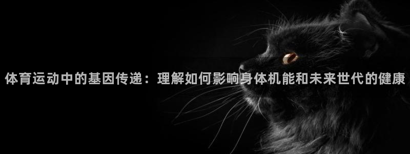 体育运动中的基因传递：理解如何影响身体机能和未来世代的健康